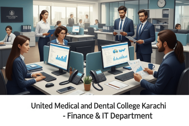 💼 United Medical and Dental College Karachi – Finance & IT Department