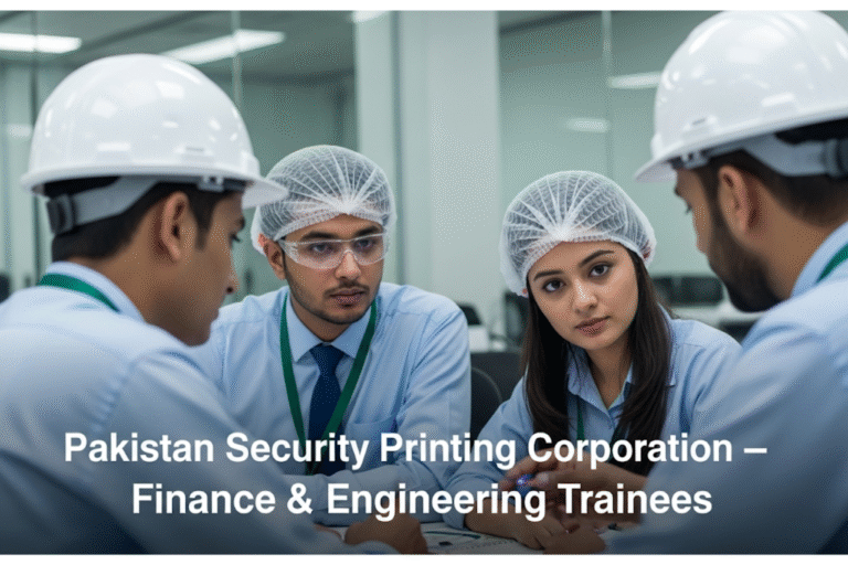 💼 Pakistan Security Printing Corporation – Finance & Engineering Trainees