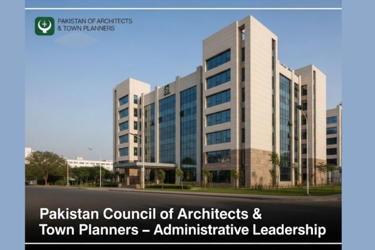 🗂️ Pakistan Council of Architects & Town Planners – Administrative Leadership